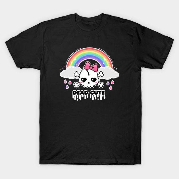 Dead Cute | Kawaii Skull | Pastel Goth T-Shirt by Sasyall